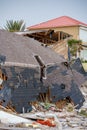 Beachfront homes completely destroyed by Hurricane Nicole Daytona Beach FL