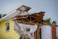 Beachfront homes completely destroyed by Hurricane Nicole Daytona Beach FL