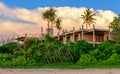 Beachfront hotel construction near the Mahamodara beach, Galle Royalty Free Stock Photo