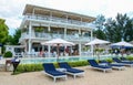 Beachfront hotel in Lombok, Indonesia Royalty Free Stock Photo