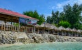 Beachfront hotel in Lombok, Indonesia Royalty Free Stock Photo