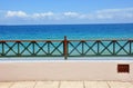 Beachfront patio Royalty Free Stock Photo