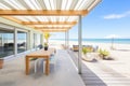 beachfront property with pergola and sea panorama