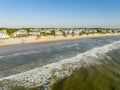 Beachfront real estate in Corolla Beach North Carolina outer banks Royalty Free Stock Photo