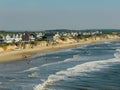 Beachfront real estate in Corolla Beach North Carolina outer banks Royalty Free Stock Photo