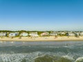 Beachfront real estate in Corolla Beach North Carolina outer banks Royalty Free Stock Photo