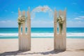 Beachfront Romance: Wedding Gate Beauty.