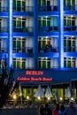 All Inclusive Berlin Golden Beach Hotel in neon lights