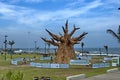 Beachgarden at seasite cost in Durban in Durban Royalty Free Stock Photo