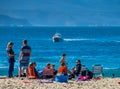 Beachgoers on the beach at Plettenburg Bay