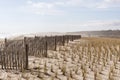 Hazy skies after storm off Nauset Beach in Orleans, Massachusetts