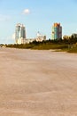 Beachlife at the white beach in South Miami Royalty Free Stock Photo