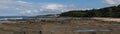 Beachscape panorama, looking south from Norah Head, Australia