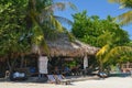 Beachside Coconut leaf hut cafe