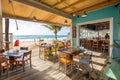 beachside eatery, with menu featuring fresh and local seafood options