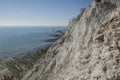 Beachy Head, East Sussex - white cliffs on a sunny day. Royalty Free Stock Photo