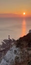 Beachy head lighthouse, Eastbourne, Sussex. Sunset