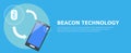 The Beacon Boom: Fitting Beacon Technology Banner Local SEO Strategy Royalty Free Stock Photo