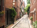 Beacon Hill, Boston alley Royalty Free Stock Photo