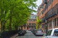 Beacon Hill historic district, Boston, USA Royalty Free Stock Photo