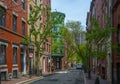 Beacon Hill historic district, Boston, USA Royalty Free Stock Photo