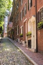 Beacon Hill neighborhood in summertime, Boston, MA, USA Royalty Free Stock Photo