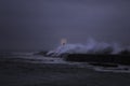 Beacon in a stormy night Royalty Free Stock Photo