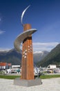 'Beacon for Travellers' Sculpture by Geir Sverre Hjetland, Bales Royalty Free Stock Photo