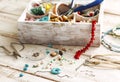 Bead making accessories Royalty Free Stock Photo