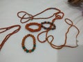 Beaded bracelets and necklaces