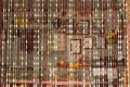 Beaded curtain at the entrance to a shop in the hill town of Erice