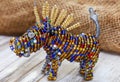 beaded South African crafts of wild animals