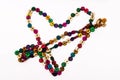 Heart with arrow made from beads Royalty Free Stock Photo