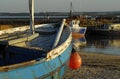 Beadnell harbor at sunset Royalty Free Stock Photo