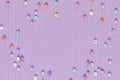 Beads border purple wallpaper background