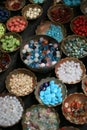 Beads in bowls Royalty Free Stock Photo