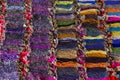 Beads bracelets background multicolored Royalty Free Stock Photo