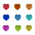 Beads Hearts Royalty Free Stock Photo