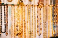 Beads Made Of Amber. Jewellery Made Of Amber. Traditional Souvenirs