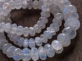 Beads of moonstone