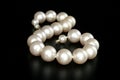 Beads from pearls (shallow DOF) Royalty Free Stock Photo