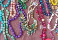 Beads from various natural semiprecious stones