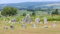 Beaghmore Neolithic Stone Circles Tyrone Northern Ireland Royalty Free Stock Photo