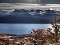 The Beagle Channel seen from Navarino island, Magellan region, Chile Royalty Free Stock Photo