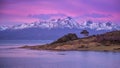 Beagle Channel. Ushuaia. Sunrise. Sunrise. Argentina. Jul 2014 Royalty Free Stock Photo