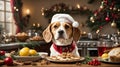 Beagle\'s Festive Feast: Crafting a Memorable Christmas Dinner in the Heartwarming Kitchen