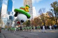 Beagle Scout Snoopy balloon flying in Macy\'s Thanksgiving Day Parade 2023