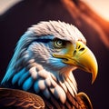 A close up of an eagle, Ai Genareted.