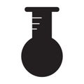 Beaker icon vector Royalty Free Stock Photo