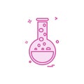beaker flask lab icon vector design Royalty Free Stock Photo